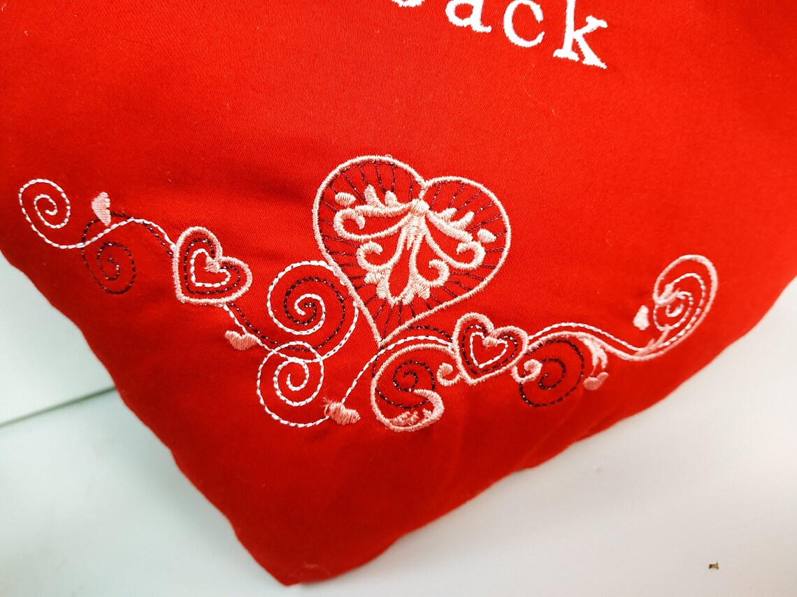 Custom Heart pillow personalized anniversary gift valentines Etsy