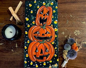Pumpkin Patch, Original Acrylic on Canvas