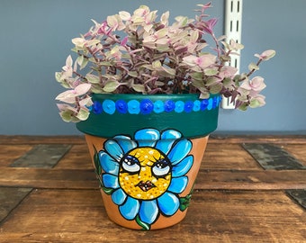 Flower Child Ceramic Planter