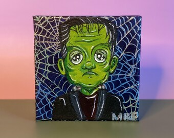 手作りのフランケンシュタインのアクリル画 - Etsy 日本