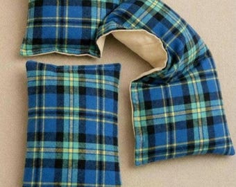 Flannel Corn Heating Pack: For Back, Weighted Neck and Back Wrap - ClarkSisterSolace