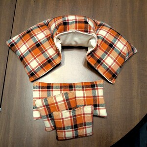 Corn Heating Pad Gift Set - Choose Fabric, Heavy Flannel Plaids - ClarkSisterSolace image 5