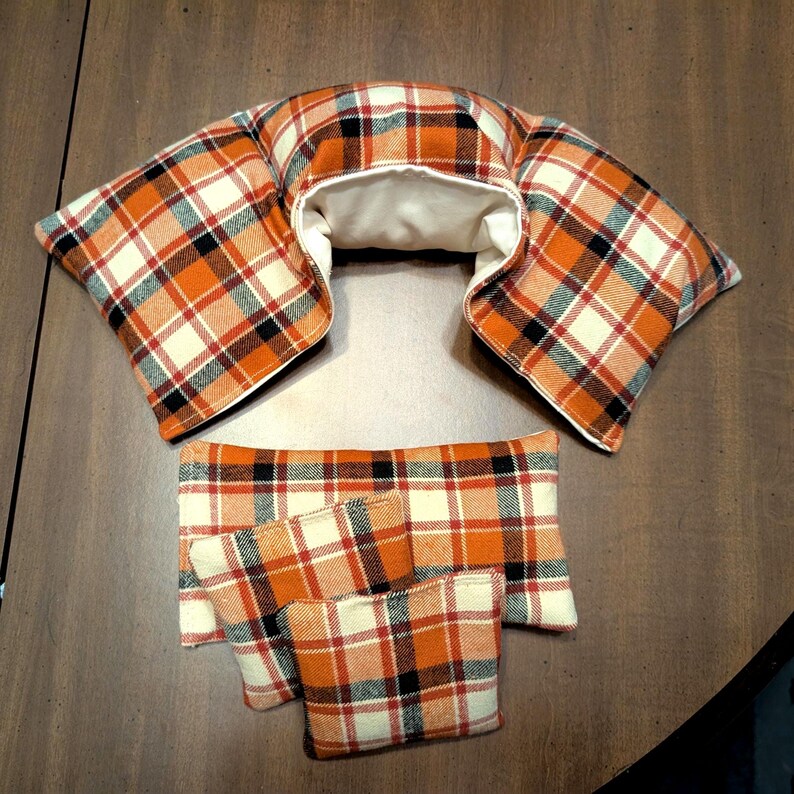 Corn Heating Pad Gift Set - Choose Fabric, Heavy Flannel Plaids - ClarkSisterSolace image 5