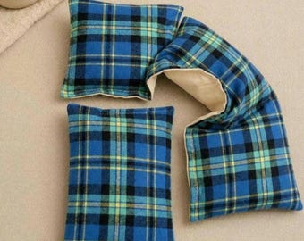 Flannel Corn Heating Pack: For Back, Weighted Neck and Back Wrap - ClarkSisterSolace