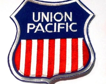 Details about   UNION PACIFIC Railroad Emblem Sew On Iron On Embroidered PATCH Red White Blue 
