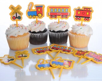 Choix de cupcakes à thème ferroviaire (12 ct)