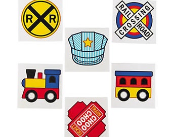 Train Party Tattoos 72ct