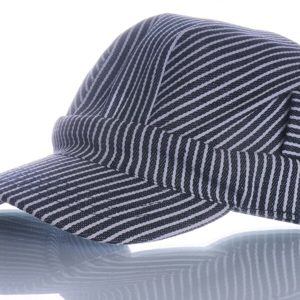 Boys Striped Engineer Hat (BLUE)