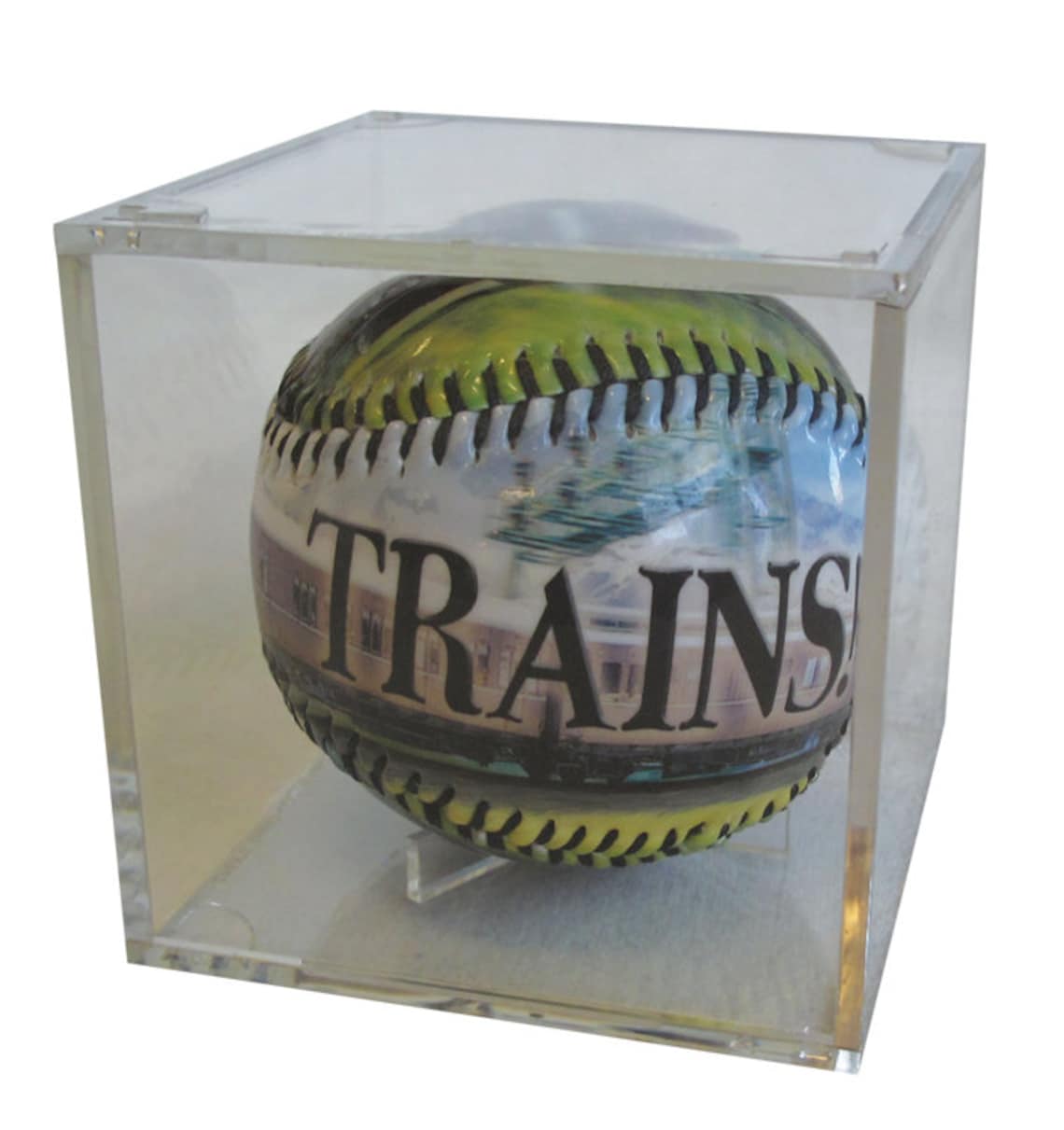 Baseball Display Cube Etsy