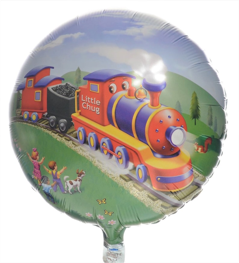 Little Chug Train Mylar Balloon