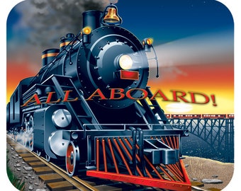 All Aboard Night Train Mousepad