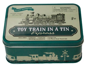 Toy Train In A Tin Box