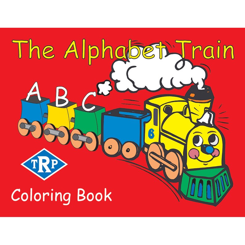 The Alphabet Train Coloring Book - Etsy