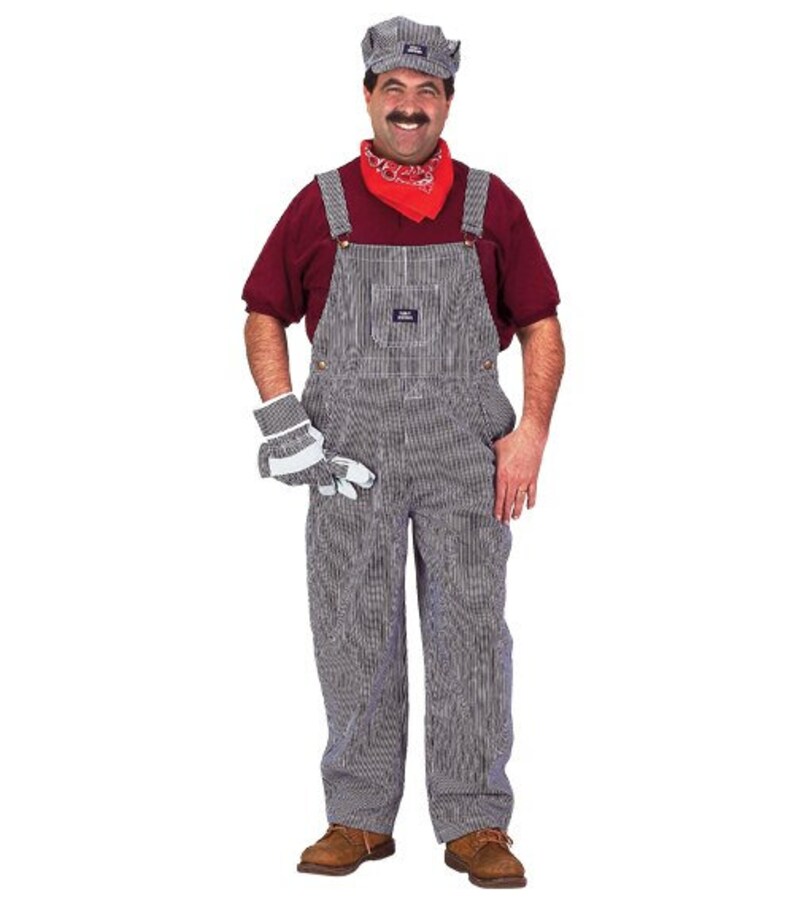 Costume dingénieur de train adulte : LARGE image 1