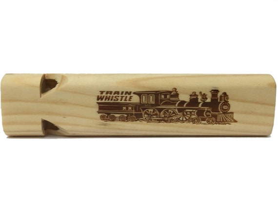 Mini Toot Wooden 2 Tone Train Whistle Pack of 10