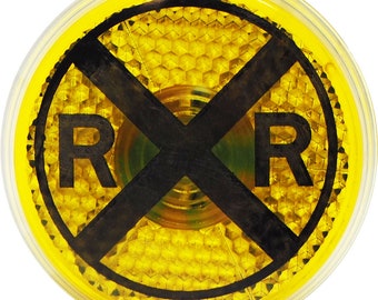 Flashing Railroad Crossing Reflector Clip On