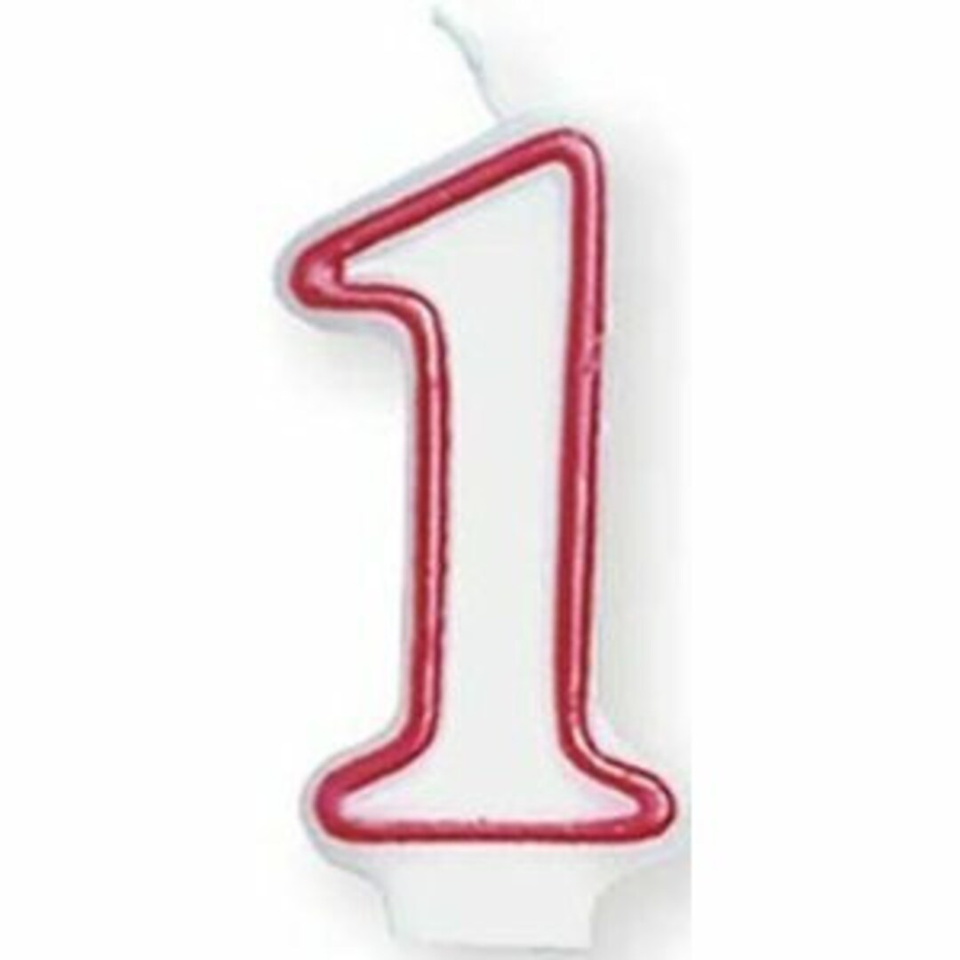 Number 1 1st Birthday Candle - Etsy