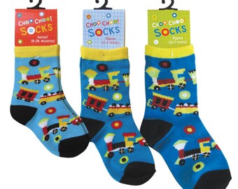 Choo Choo Train Socks Youth (2-4)