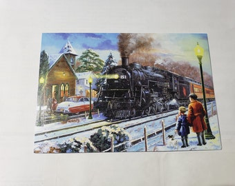 Schools Class Southern Railway Engine Locomotive Steam Train Christmas Xmas Card Schools Class Southern Railway Engine Locomotive Steam Train Christmas Xmas Card