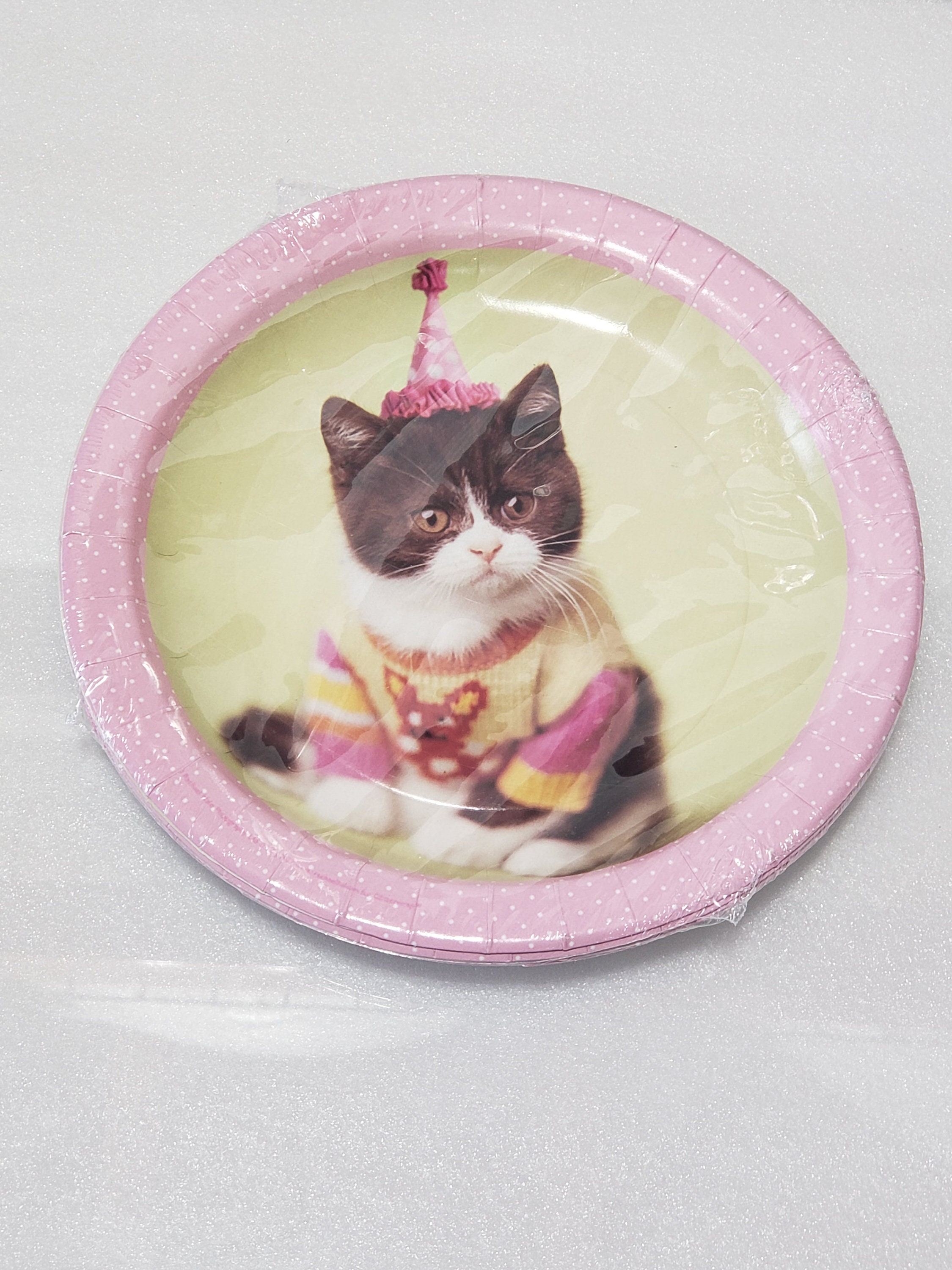 Pet Party Cat Dinner Plates 8ct Etsy