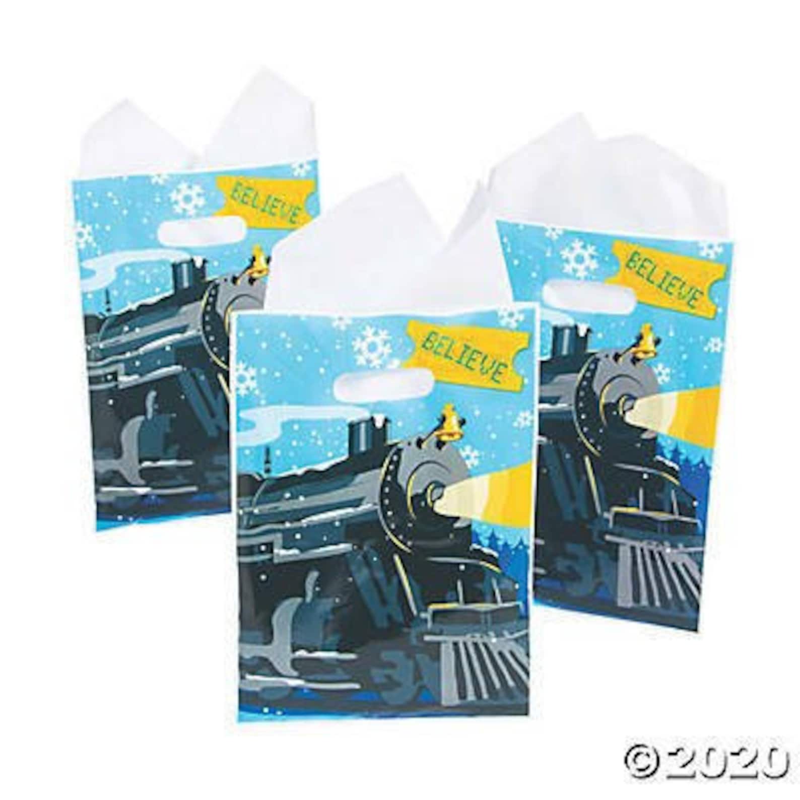 Polar Express Large Holiday Goody Bags 12ct Etsy