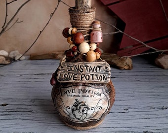Love Potion Bottle, Apothecary Bottles, Decor For Witchcraft Prop, Potion Jar,Halloween Potion Bottle, Halloween Decorations, Love Spells
