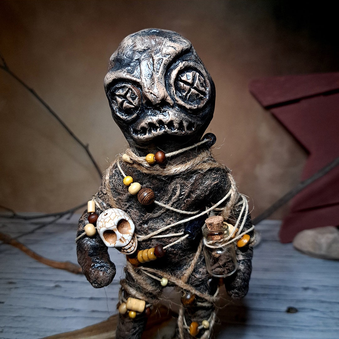Voodoo Doll Creepypasta Demon Possessed Doll Creepy Doll Poppet Horror Decor Scary Doll Halloween Decor OOAK Halloween Monster Decor Etsy