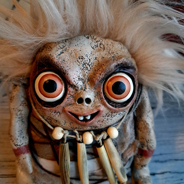 Strange Doll, Protection Voodoo Doll, Witchcraft Home Decor, Weird Art, Gothic Decor, Stuffed Animal, Halloween Plush, Oddities, Weird Gifts