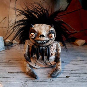 Devil Doll, Dark Fantasy Art, Horror Movie Decor, Scary Sculpture