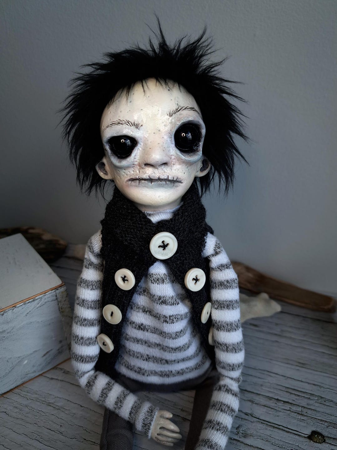 Gothic Doll Scary Doll Eyes Amelia Horror Doll – Horror Party Dolls
