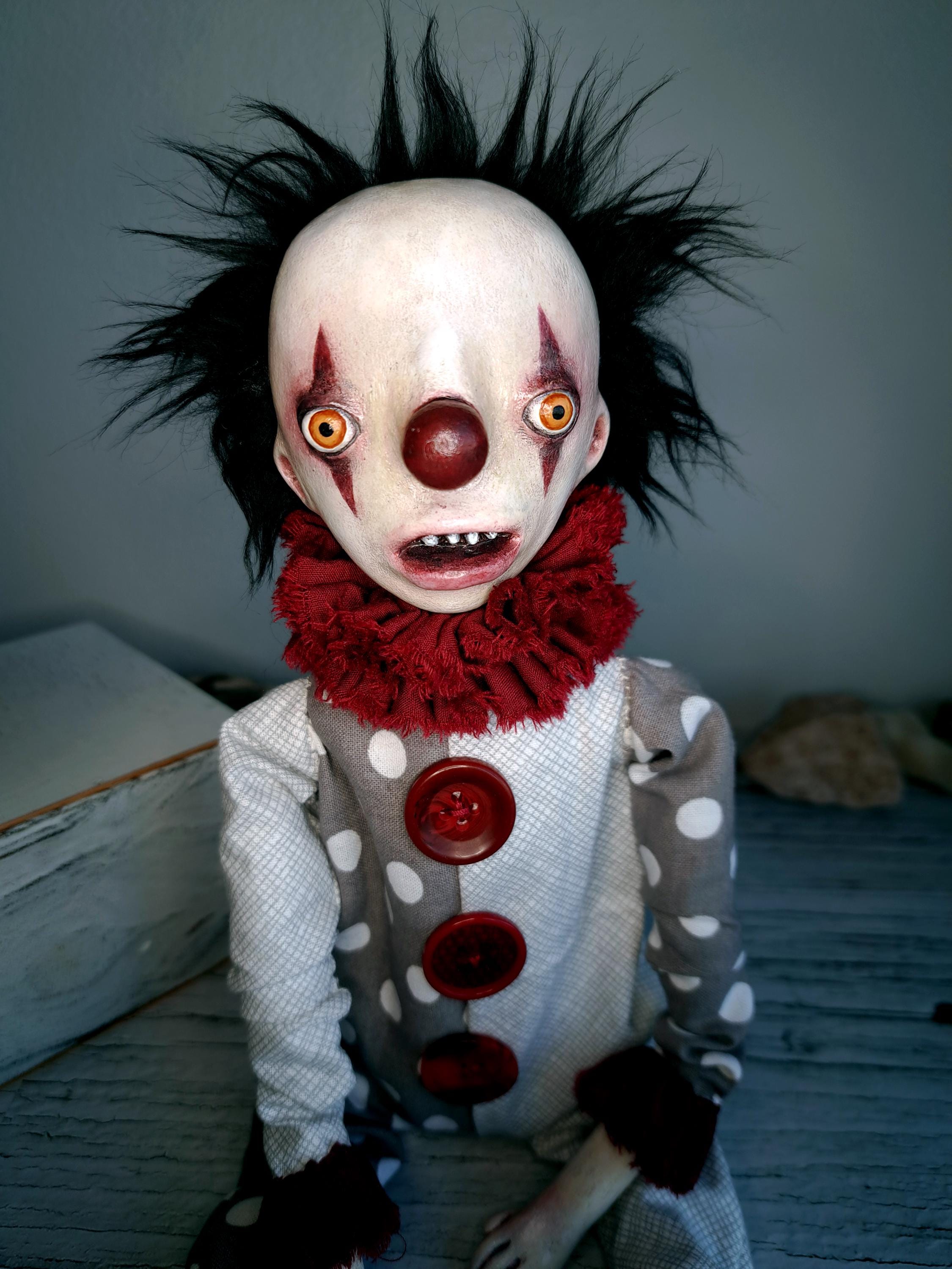 昭和レトロ ピエロ ゼンマイ ぬいぐるみ アンティーク 道化師