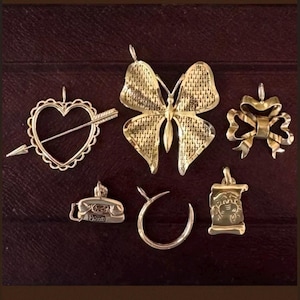 Antique Vintage 9k 10k 14k Solid Gold Charm Pendant