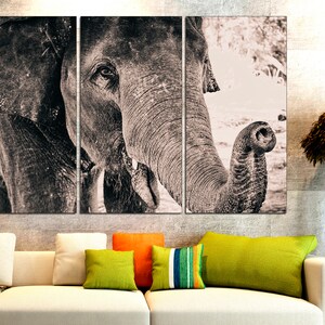 Elefant Leinwand Große Wandkunst Elefant Wandkunst Afrikanischer Elefant 5 Stück Leinwand Elefant Drucke