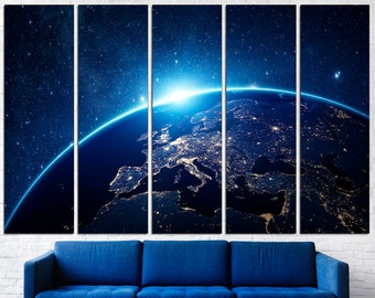 Space Wall Art Extra Large Wall Art Planet Wall Art Space Poster Astronomy Art