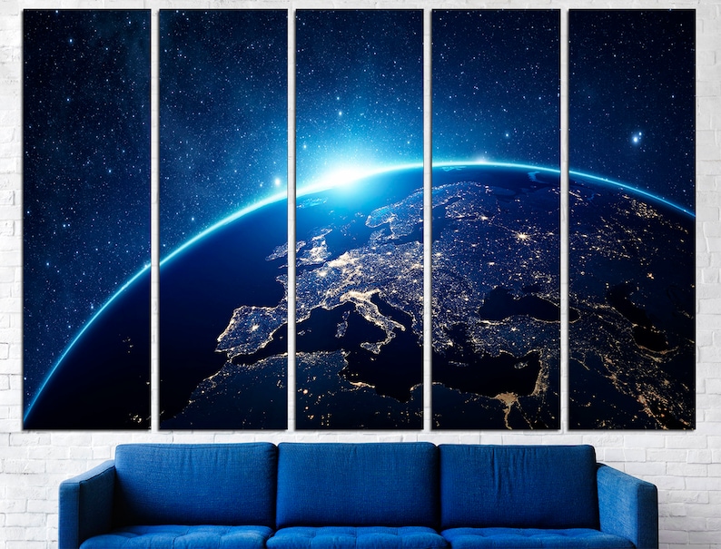 Space Wall Art Extra Large Wall Art Wall Art Space Etsy