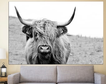 Bull Poster Longhorn Bull Buffalo Poster Cow Poster Bull Canvas Print Bull On Canvas Bull Wall Art Bull Print