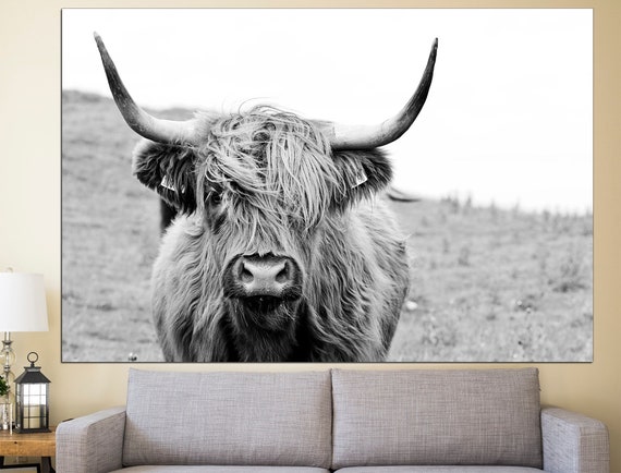 Bull Poster Longhorn Bull Buffalo Poster Cow Poster Bull Canvas Print Bull On Canvas Bull Wall Art Bull Print
