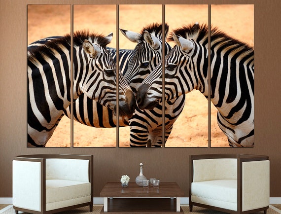 Zebra Wall Art Print Safari Nursery Art Triptych Wall Art Zebra Home Decor