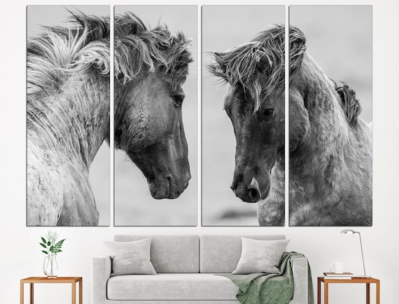 Horse Black White Horse Wall Art Black And White Art Print Gift For Horse Lover Horse Poster