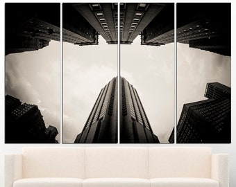 New York Skyline Cityscape Canvas New York Print Manhattan Canvas Extra Large Wall Art