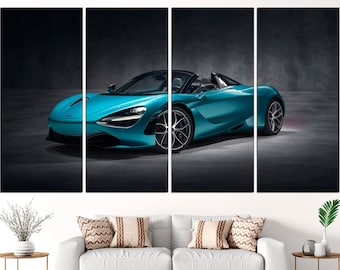 McLaren print Super car art McLaren wall art Car canvas art McLaren wall art Car wall decor
