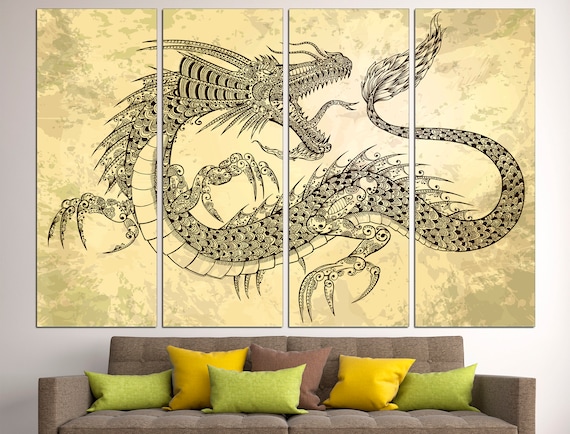 Dragon cheap wall art