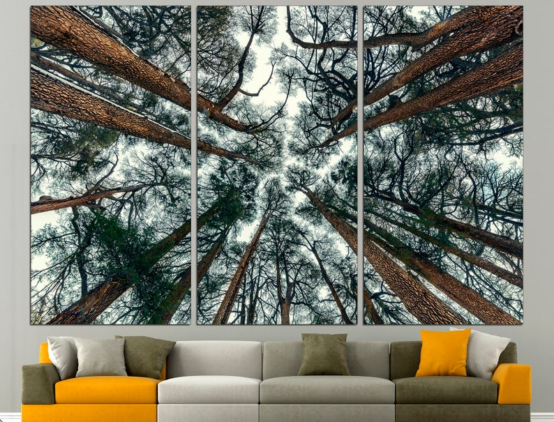 Tree Branch Print Abstract Tree Large Forest Print Tree Wall Art Forest Wall Art Trees Canvas Print Extra Large Wall Art 