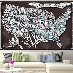 Karte der Vereinigten Staaten von Amerika, Landkarte von Amerika, Landkarte der Vereinigten Staaten von Amerika