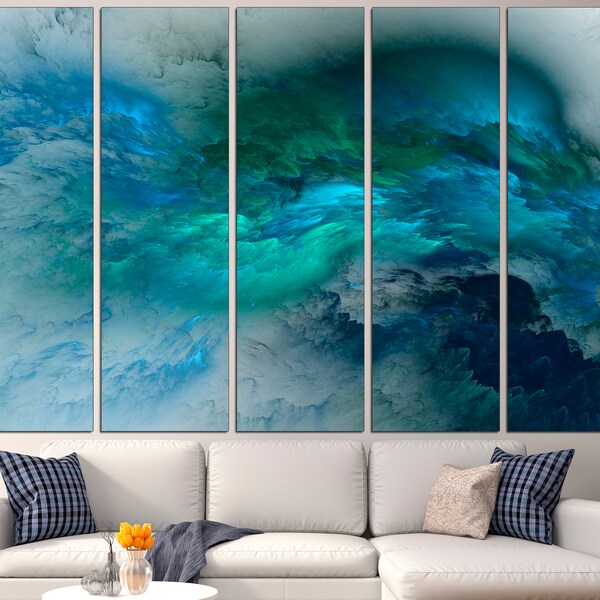 Turquoise Wall Art Etsy