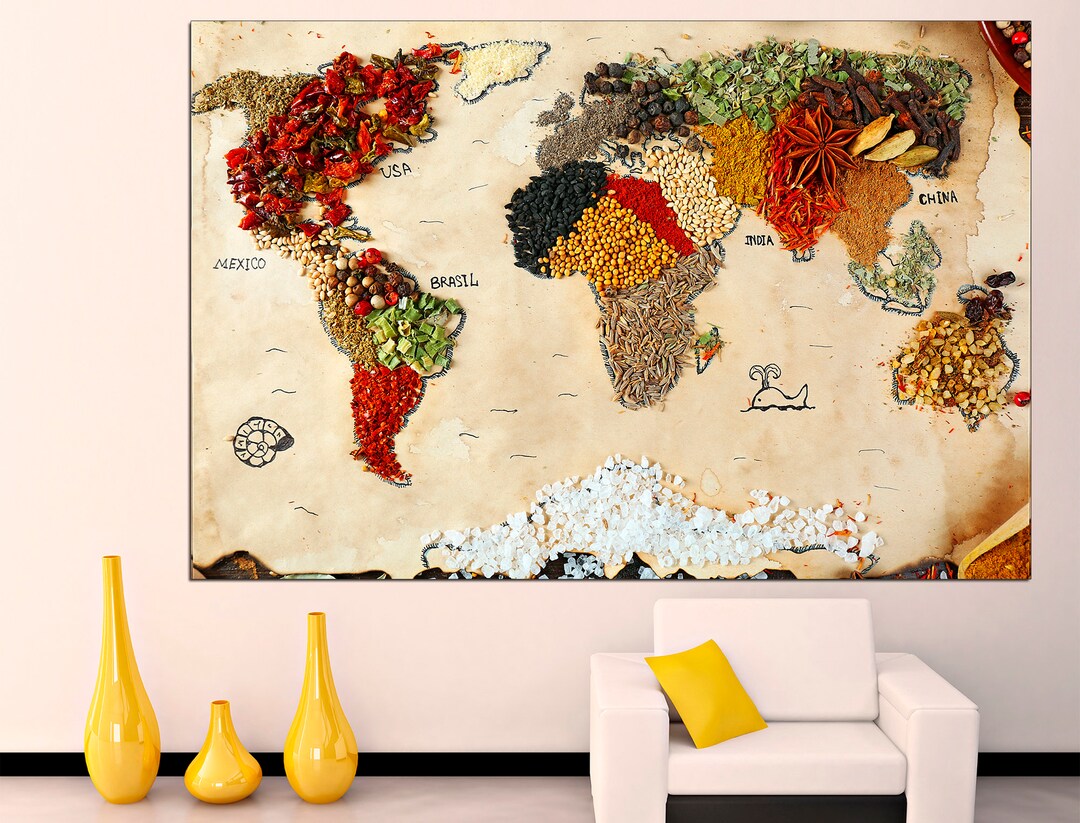 World Maps Wall Art Nursery Wall Decor World Map Canvas Modern Wall Art Il 1080xN.4147596328 Ibe8 