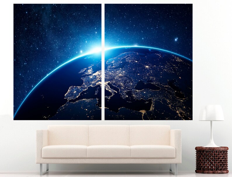 Space Wall Art Extra Large Wall Art Wall Art Space Etsy