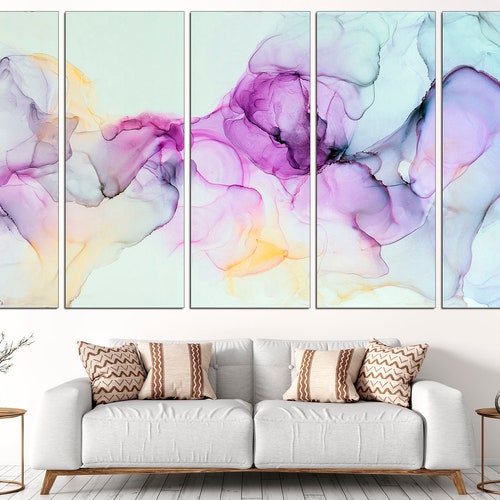 Marble Canvas Marble Wall Art Large Marble Print Abstract Etsy