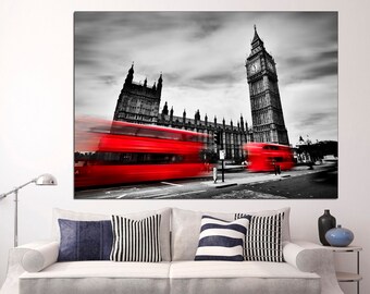 London Wall Art Cityscape Wall Art London England London Decor London Wall Print Canvas Wall Art