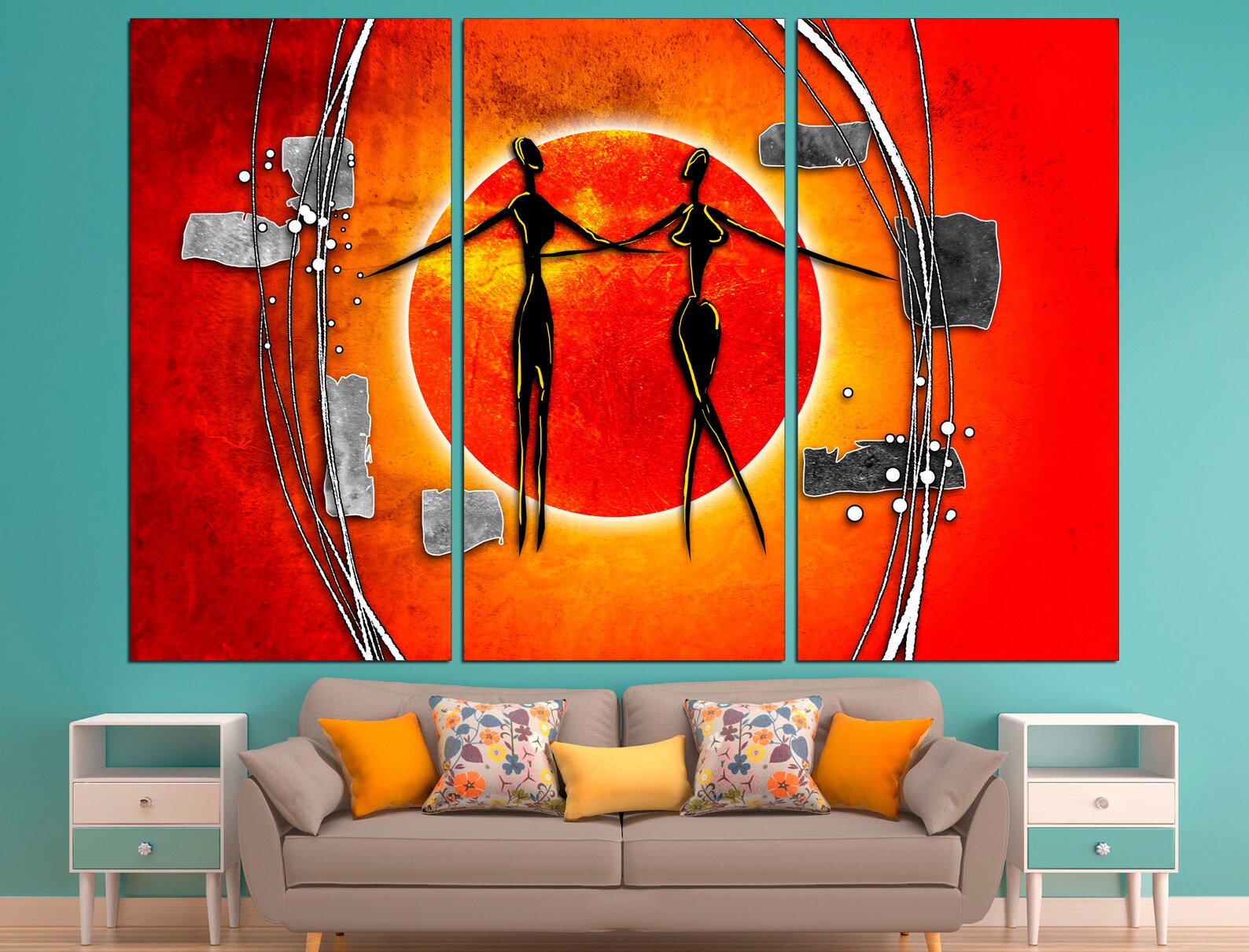 Africa Wall Art Large Canvas Print African Canvas Art Ethnic Etsy